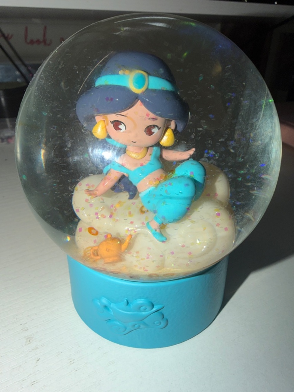Blue Princess Genie Snow Globe Toy - Kids